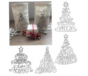 Stickserie ITH - 6 Lichtbeutel Wunschbäume in bis zu 4 Größen